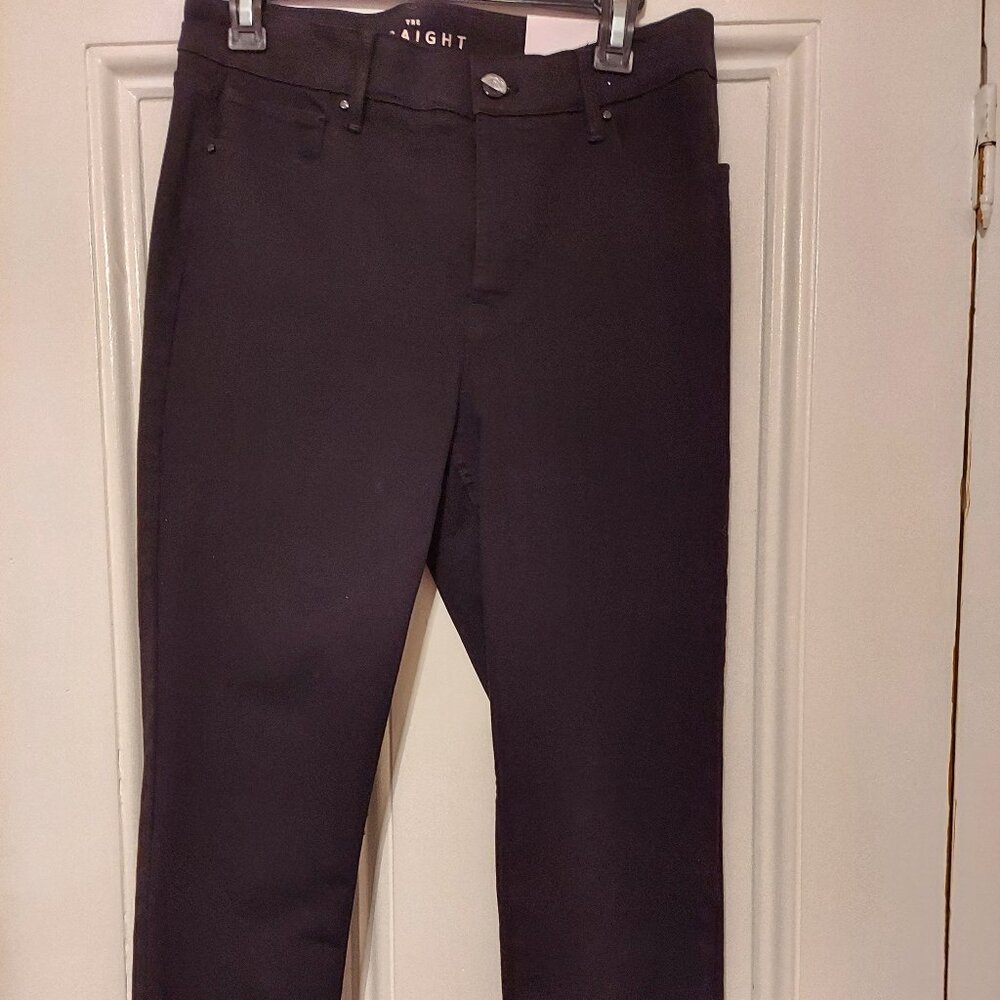 NWT White House Black Market Black Slim Crop Jeans size 10